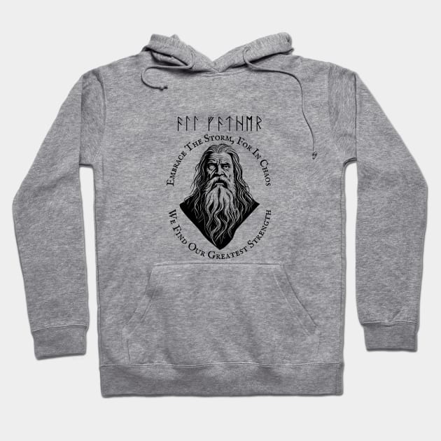 Odin Viking Hoodie by VikingHeart Designs